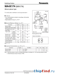 Datasheet MA4X174 manufacturer Panasonic